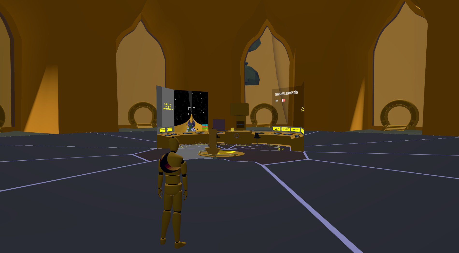 Station dans laquelle le personnage se trouve