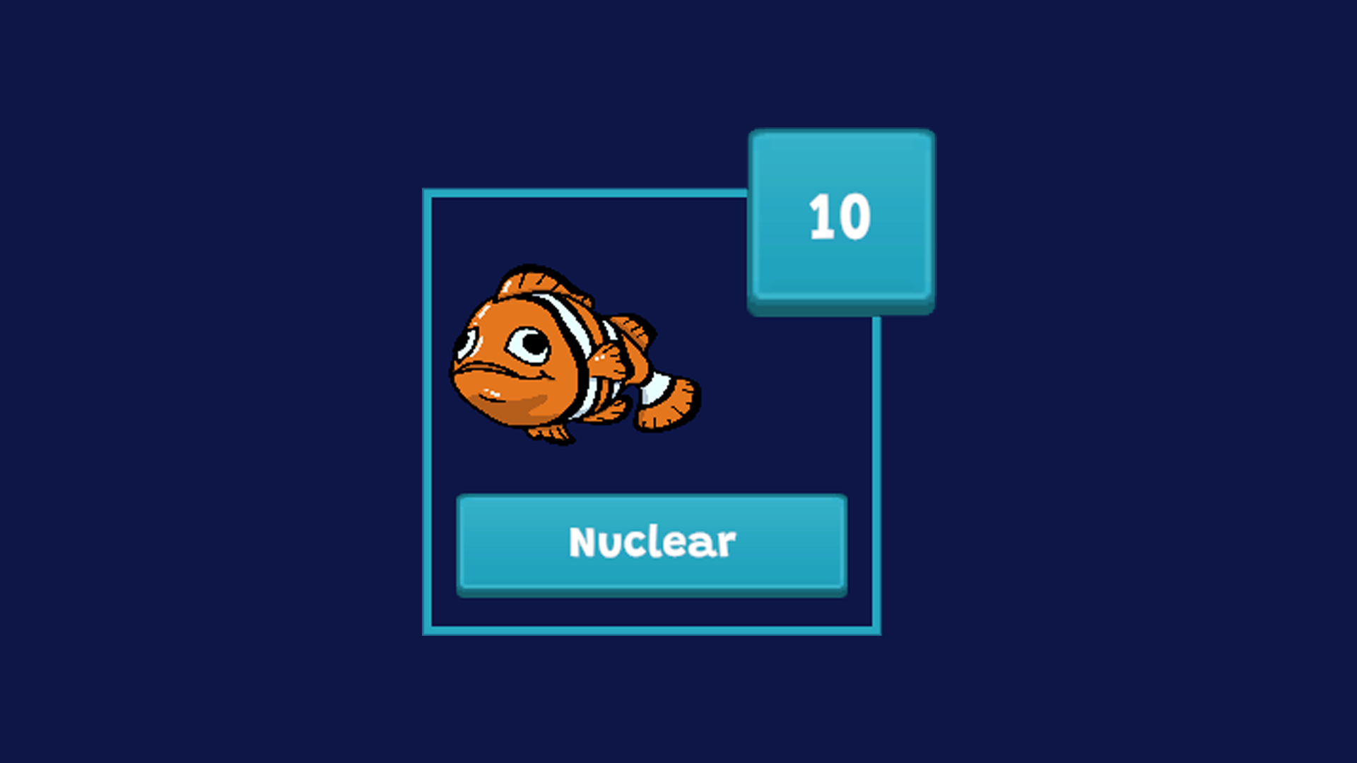 Personnage Chuckling Nemo - poisson clown joyeux et amical, notification enjouée et pleine de good vibes